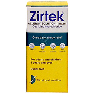 Zirtek Allergy Solution - Size: 75ML