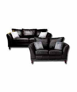 Leather Couch Settee Sofa