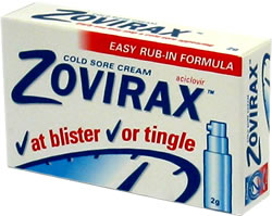 Zovirax Cold Sore Cream 2g pump