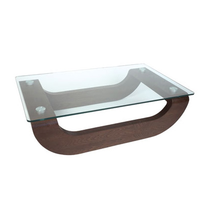 Unbranded Zuber Wood And Glass Coffee Table