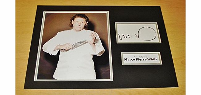 Up North Memorabilia Marco Pierre White SIGNED 16x12 Photo Display AUTOGRAPH Celebrity Chef   COA