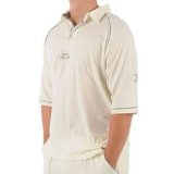 Upfront Cricket Academy Slazenger Three Quarter Sleeve Cricket Shirt Cream Large