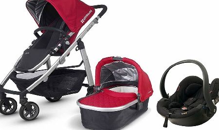 Uppababy Cruz Besafe Travel System Denny Red