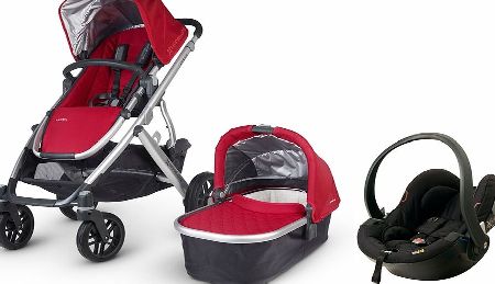 Uppababy Vista 2015 BeSafe Travel System Denny Red