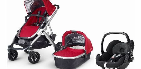 Uppababy Vista 2015 Pebble Travel System Denny Red