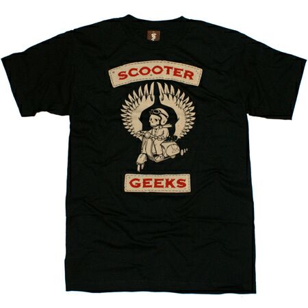Scooter Geeks Black T-Shirt