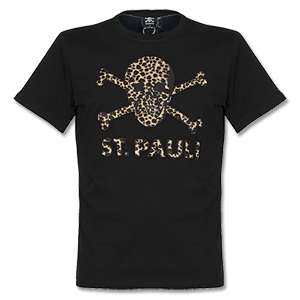 Upsolut St Pauli Skull Tee Leopard - Black