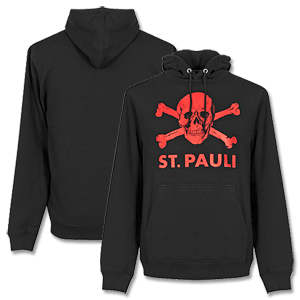 Upsolut St Pauli Womens Skull Hoody - Black/Red