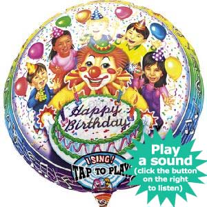 Upstarts Singing Balloon Happy Birthday