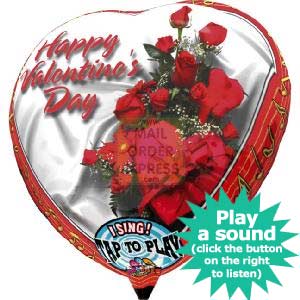Upstarts Singing Balloon Happy Valentine s Day