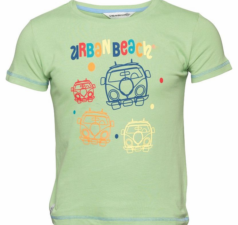 Boys Bubble Bus T-Shirt Green