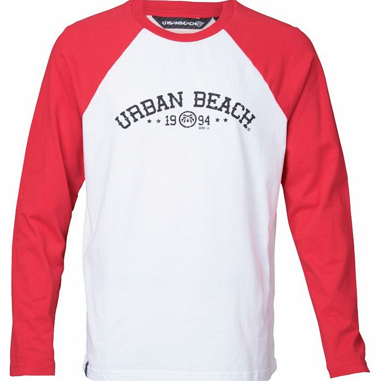 Urban Beach Boys Long Sleeve T-Shirt Torn Red