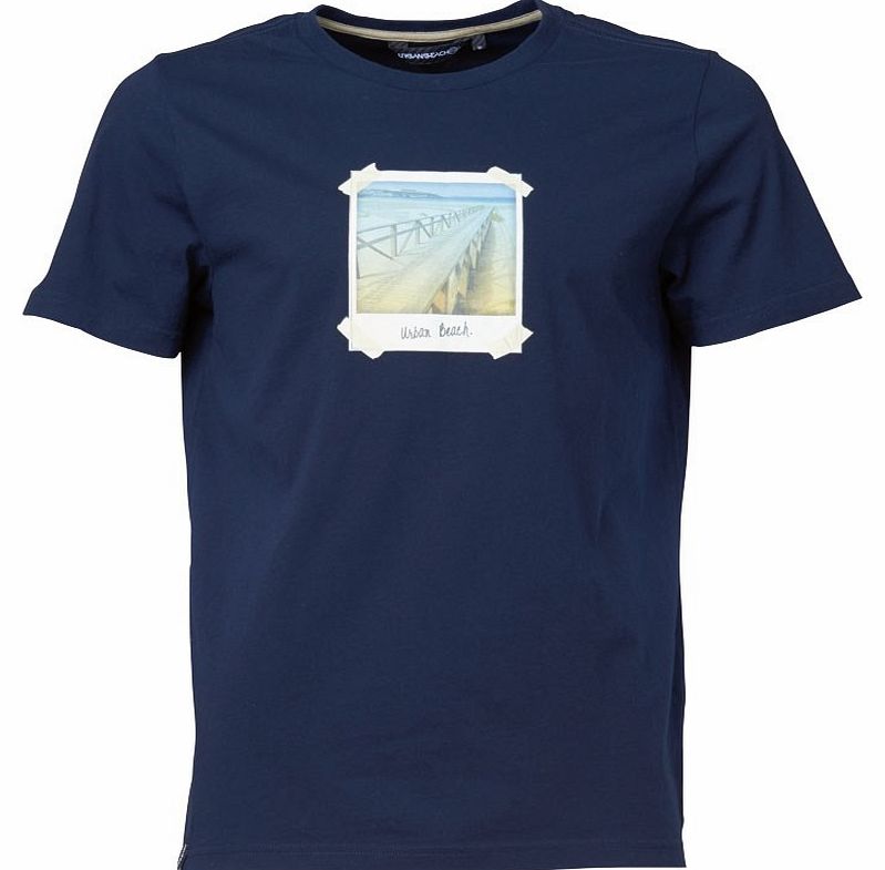 Urban Beach Mens Basic T-Shirt Blue