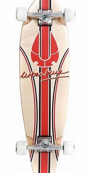 Urban Blue 100 Series Kicktail Longboard Red