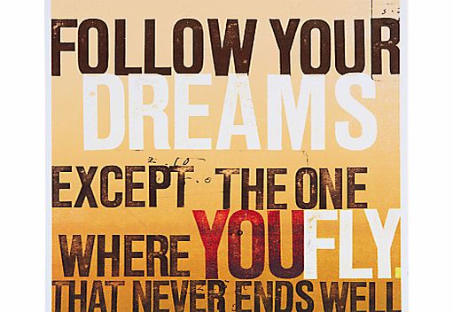 Urban Graphic Follow Your Dreams Greeting Card