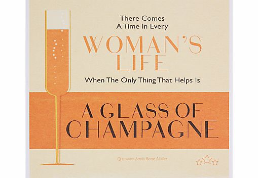 Urban Graphic Glass Of Champagne Greeting Card