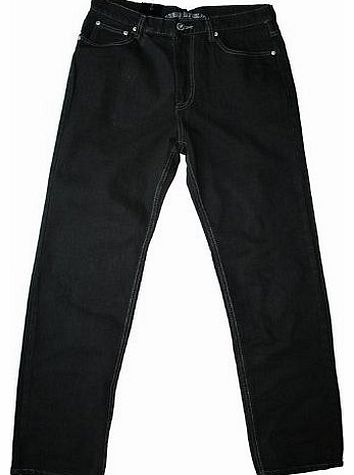 Urban Republic mens comfort fit black jean, 36W 30L