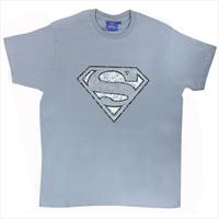 Grey Superman T-Shirt (Distressed) by