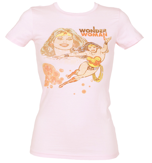 Ladies Retro Wonder Woman T-Shirt from Urban