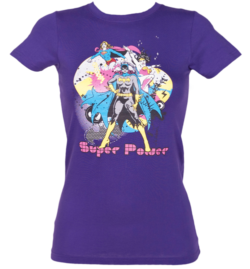 Ladies Super Power Super Heroines T-Shirt from