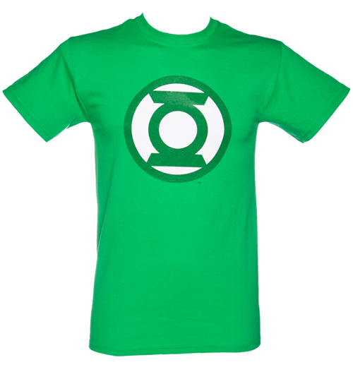 Urban Species Mens Green Lantern Classic Logo T-Shirt
