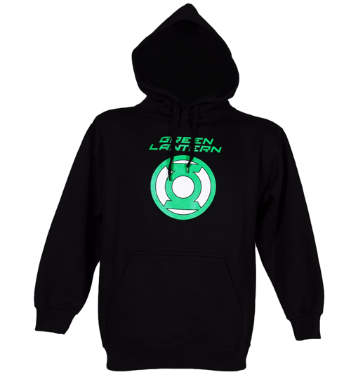 Mens Green Lantern Logo Hoodie from Urban