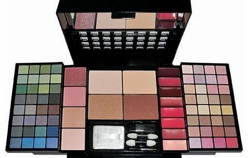 Urban Trading Travel Cosmetic 86 Piece Beauty Palette Train Box Make Up Gift Set Kit