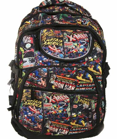 Urban Turtle Marvel Vintage Comic Book Covers Fabric Back Pack