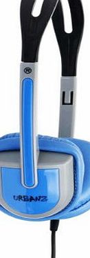Urbanz Buzz Childrens Lightweight Stereo Headphones, Blue