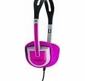 Urbanz Buzz Childrens Lightweight Stereo Headphones, Pink