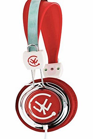 Urbanz ZIP Kids Childrens Multi-Device Stereo Headphones (Red)