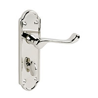 Ashworth Bathroom Lever Lock Polished Nickel