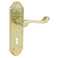 URFIC Ashworth Satin Brass Lever Lock