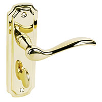 Constance Bathroom Lock Polished Brass
