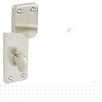 WC Door Handle Victorian Satin Nickel