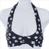 OP Ladies Halter Bikini Bra Black Geo Strp 8