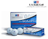 US Kids Champion SS 90 MPH Golf Ball - Dozen