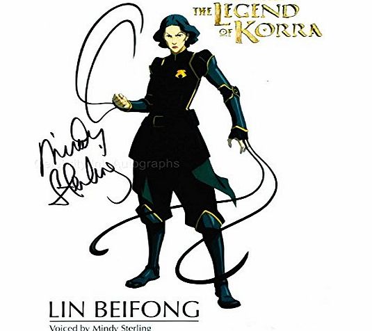 US TV Autographs MINDY STERLING as the Voice Of Lin Beifong - The Legend Of Korra GENUINE AUTOGRAPH