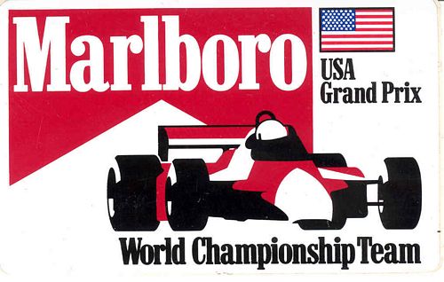Grand Prix Marlboro Event Sticker (13cm x 8cm)