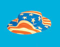 USA mini boater hats, pack 10
