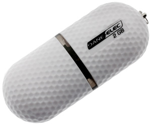 USB 2.0 Flash / Key Drive - 2GB - Dane-Elec Golf Ball (110x speed) - #CLEARANCE