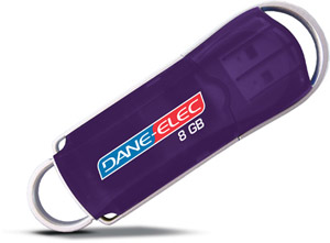 USB 2.0 Flash / Key Drive - 8GB - Dane Elec zMate Jelly - #CLEARANCE