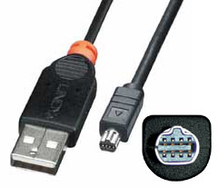usb Digital Camera Cable for various HP & Nikon