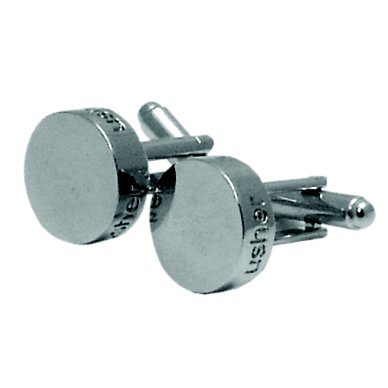Usher round cufflinks