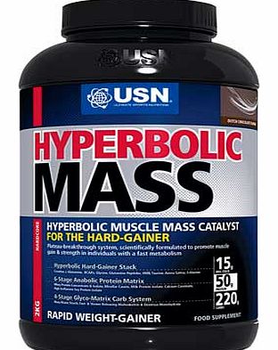 USN 2kg Hyperbolic Mass Shake - Strawberry