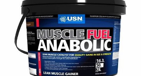 USN Muscle Fuel Anabolic Best Muscle Gain Protein Powder (Vanilla, 4000g)