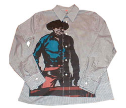 Uth Cowboy print long-sleeved shirt