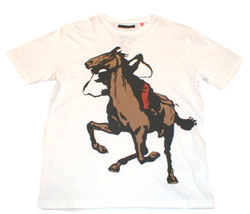 Horseman print t-shirt