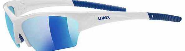 Uvex Sunsation Sunglasses - White and Blue