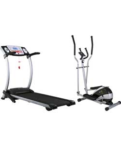 Treadmill and Elliptical Cross Trainer Bundle